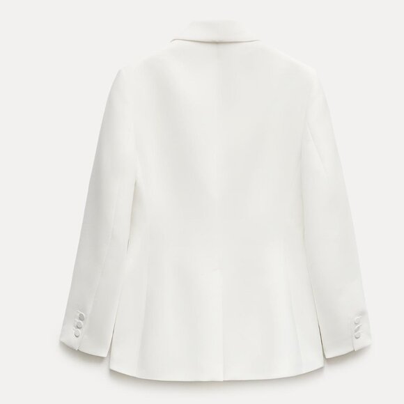 Zara Suit, ZW Collection Tuxedo Jacket & Flared Pants, XS